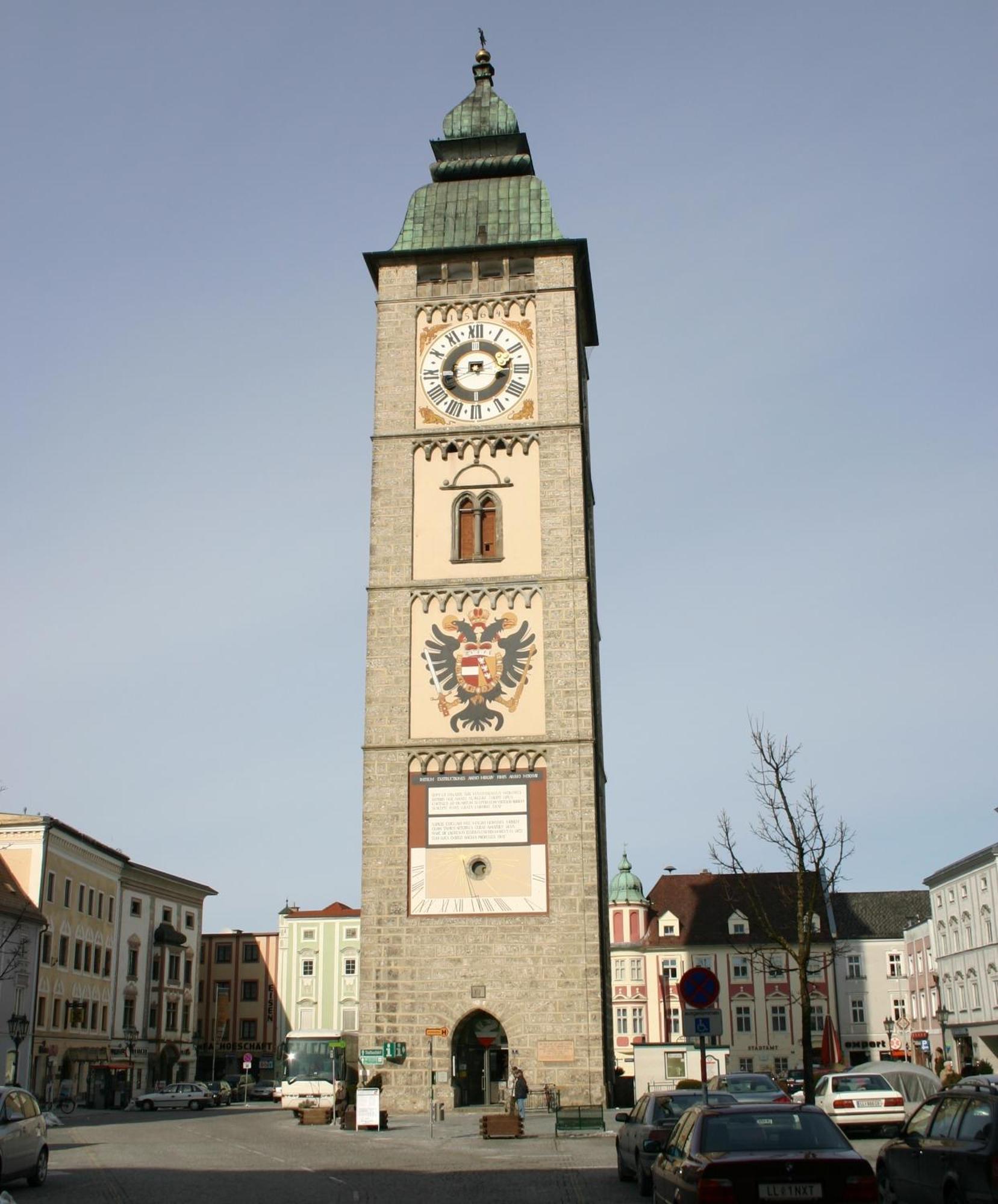 Turmhotel Enns Bagian luar foto
